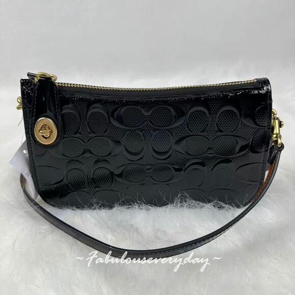Coach Penn Signature Leather Shoulder Bag In Black CCC46 NWT - Picture 1 of 12